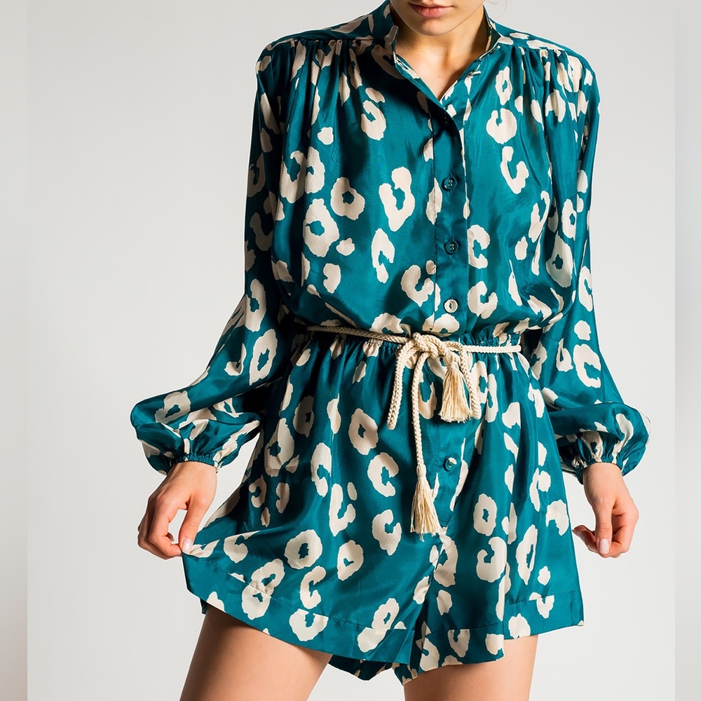 ZIMMERMANN SHELLY BILLOW PLAYSUIT